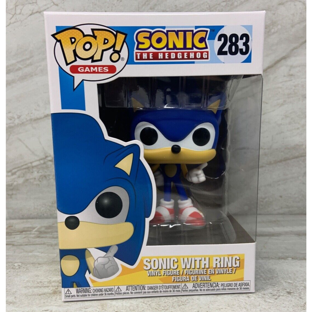 Funko POP! Sonic The Hedgehog Sonic With Ring #283 with Protector